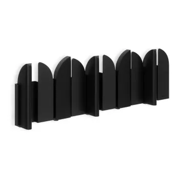 Cuier de perete negru mat din otel 43 cm Saloon - Umbra imagine