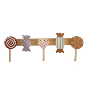 Cuier de perete pentru copii din lemn de pin Rudy - Bloomingville Mini imagine