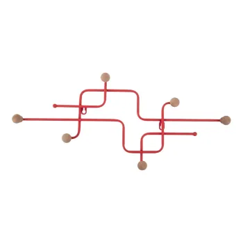 Cuier de perete rosu din metal 60,5 cm Metro - PT LIVING imagine