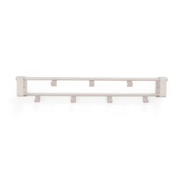 Cuier de perete taupe cu raft din otel 60 cm Rex - Spinder Design imagine