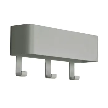 Cuier de perete verde-gri cu raft din metal Dax Play - Spinder Design imagine