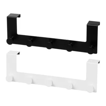 Cuier de usa alb/negru din metal 35 cm - Casa Seleccion imagine