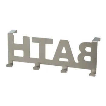 Cuier de usa argintiu mat din metal 32 cm Bath - Casa Seleccion imagine