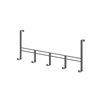 Cuier de usa negru din metal 38 cm Lava - Metaltex imagine