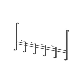 Cuier de usa negru din metal 45 cm Lava - Metaltex imagine