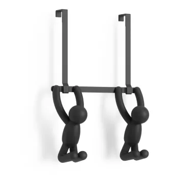 Cuier de usa negru din plastic 22 cm Buddy - Umbra imagine