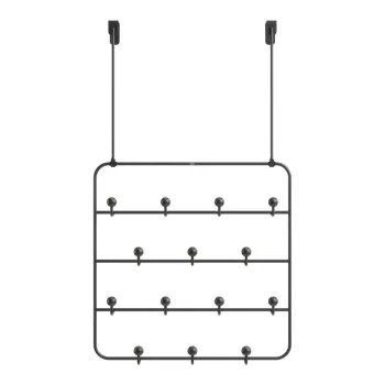 Cuier de usa negru/in culoare naturala din metal 36 cm Estique - Umbra imagine