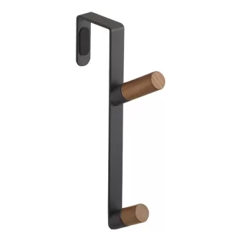 Cuier de usa negru-natural din metal 1,5 cm Tower - YAMAZAKI imagine