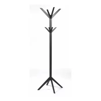 Cuier din lemn de stejar Rowico Ran, negru imagine