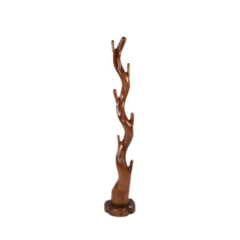 Cuier in culoare naturala din lemn exotic Suar - Deco Pleasure imagine
