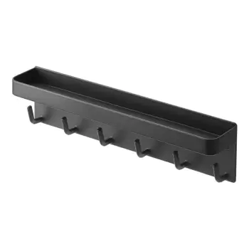 Cuier pentru chei cu raft YAMAZAKI Smart, negru imagine