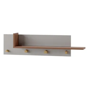 Cuier pentru copii gri deschis/in culoare naturala pentru perete Cube - Pinio imagine