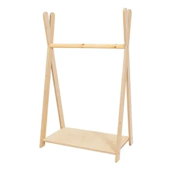 Cuier pentru copii in decor de pin in culoare naturala 60x97 cm Montessori - Meowbaby imagine