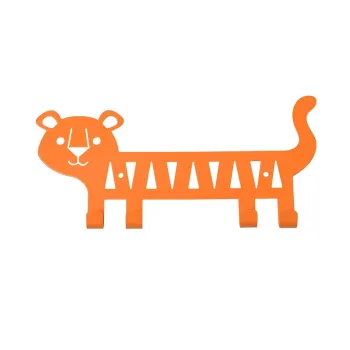 Cuier pentru copii portocaliu pentru perete din metal Tiger - Rex London imagine