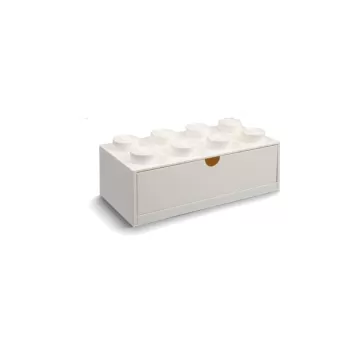 Cutie de birou cu sertar LEGO(R) Brick, 31,6 x 11,3 cm, alb imagine