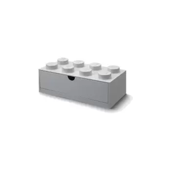 Cutie de birou cu sertar LEGO(R) Brick, 31,6 x 11,3 cm, gri imagine
