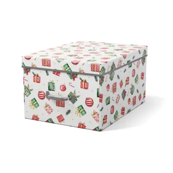 Cutie de depozitare din carton cu capac, decorativa 37x50x15 cm Engla Christmas Storage - Bigso imagine