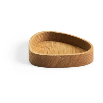 Cutie de depozitare in culoare naturala din lemn decorativa 14x12,5x3 cm Curve S - LIND DNA imagine