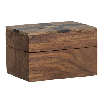 Cutie de depozitare maro din lemn decorativa 6,5x4,5x4 cm Cemile - Bloomingville imagine