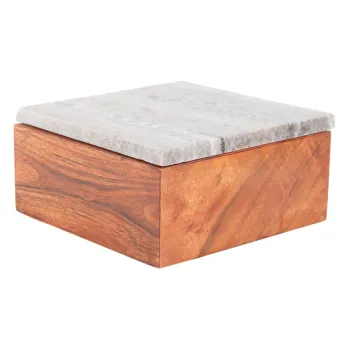 Cutie de depozitare maro din lemn decorativa Acacia - PT LIVING imagine