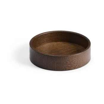 Cutie de depozitare maro din lemn decorativa o 11x3 cm Circle S - LIND DNA imagine