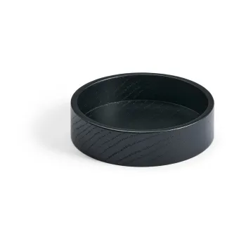 Cutie de depozitare neagra din lemn decorativa o 11x3 cm Circle S - LIND DNA imagine