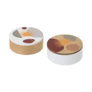 Cutii de depozitare 2 buc. cu capac/decorative o 17x6,5 cm - Casa Seleccion imagine