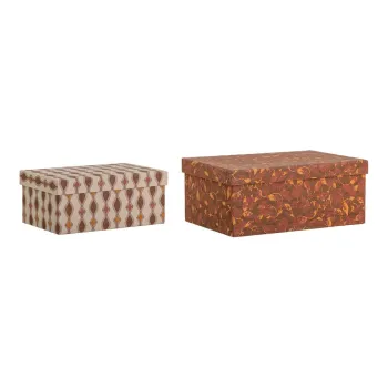Cutii de depozitare 2 buc. din carton decorative 26x19x11 cm Saliha - Bloomingville imagine