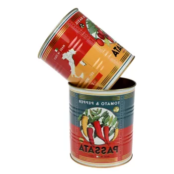 Cutii de depozitare 2 buc. din staniu decorative o 11x13 cm Passata - Rex London imagine