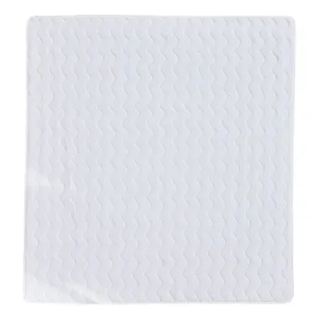 Cuvertura alba matlasata din muselina 210x240 cm Plain Muslin - Butter Kings imagine