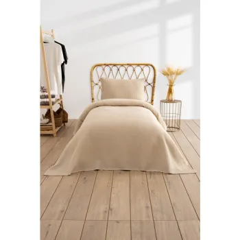 Cuvertura bej 160x220 cm Waffle - Mijolnir imagine