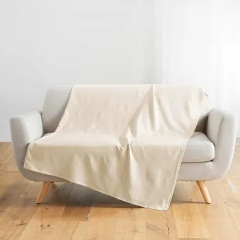 Cuvertura bej 220x240 cm Lucile - douceur d'interieur imagine