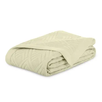 Cuvertura bej matlasata din microfibra 170x210 cm Ophelia - AmeliaHome imagine
