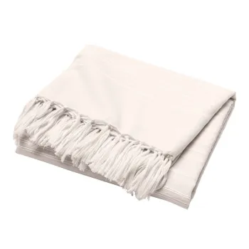 Cuvertura crem din bumbac 125x150 cm Lilia - douceur d'interieur imagine