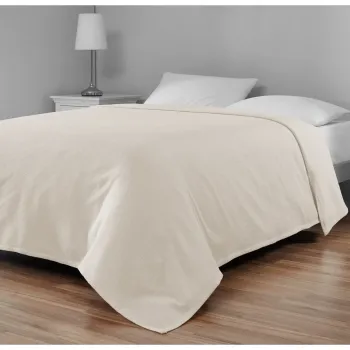 Cuvertura crem din bumbac pentru pat dublu 200x230 cm Serenity - Mijolnir imagine