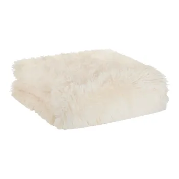 Cuvertura crem din microplus pentru pat dublu 245x280 cm Cuddly - Catherine Lansfield imagine