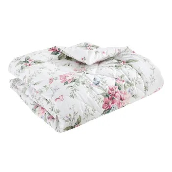 Cuvertura crem matlasata 200x200 cm Bridgerton Penelope Floral - Catherine Lansfield imagine