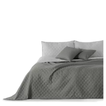 Cuvertura cu 2 fete din microfibra DecoKing Axel, 240 x 260 cm, gri imagine