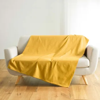 Cuvertura galbena 220x240 cm Lucile - douceur d'interieur imagine