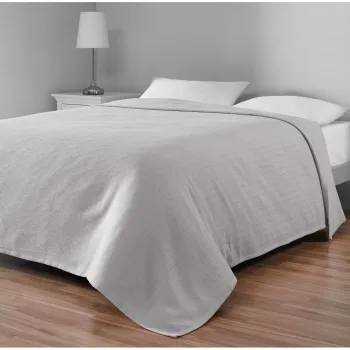 Cuvertura gri din bumbac pentru pat dublu 200x230 cm Serenity - Mijolnir imagine