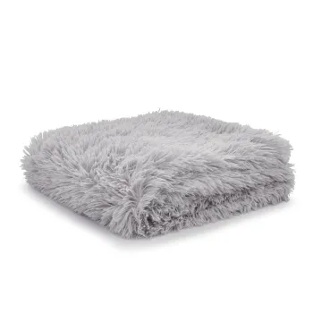 Cuvertura gri din microplus pentru pat dublu 245x280 cm Cuddly - Catherine Lansfield imagine