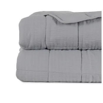 Cuvertura gri matlasata 180x260 cm - Ixia imagine