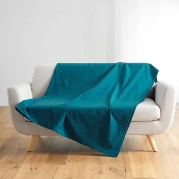 Cuvertura in culoarea petrolului 180x220 cm Lucile - douceur d'interieur imagine