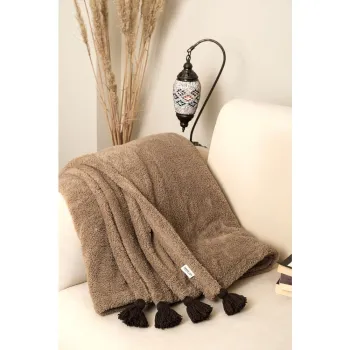 Cuvertura maro din microplus/cocolino 160x200 cm Puffy - Mijolnir imagine