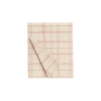 Cuvertura pentru copii roz-deschis din bumbac 140x200 cm Tartan Rose - Lorena Canals imagine