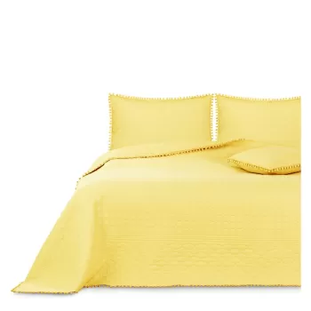 Cuvertura pentru pat AmeliaHome Meadore, 200 x 220 cm, galben imagine