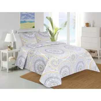 Cuvertura si 2 fete de perna My House Mandala, 220 x 240 cm imagine