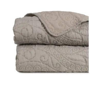 Cuvertura taupe matlasata 180x260 cm - Ixia imagine