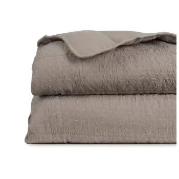 Cuvertura taupe matlasata 240x260 cm - Ixia imagine