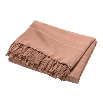 Cuvertura teracota din bumbac 125x150 cm Lilia - douceur d'interieur imagine